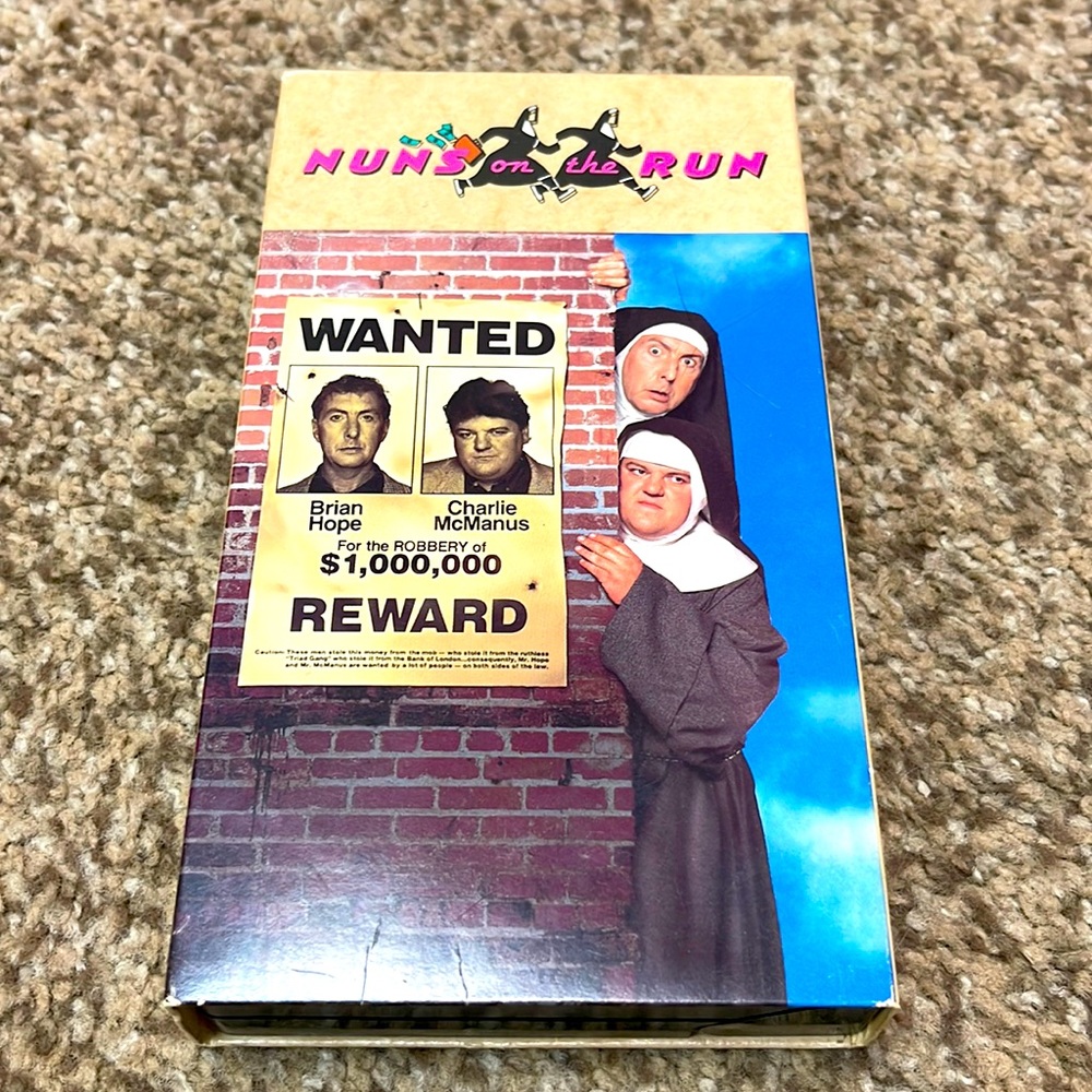 Nuns on the run VHS 1990 videotape